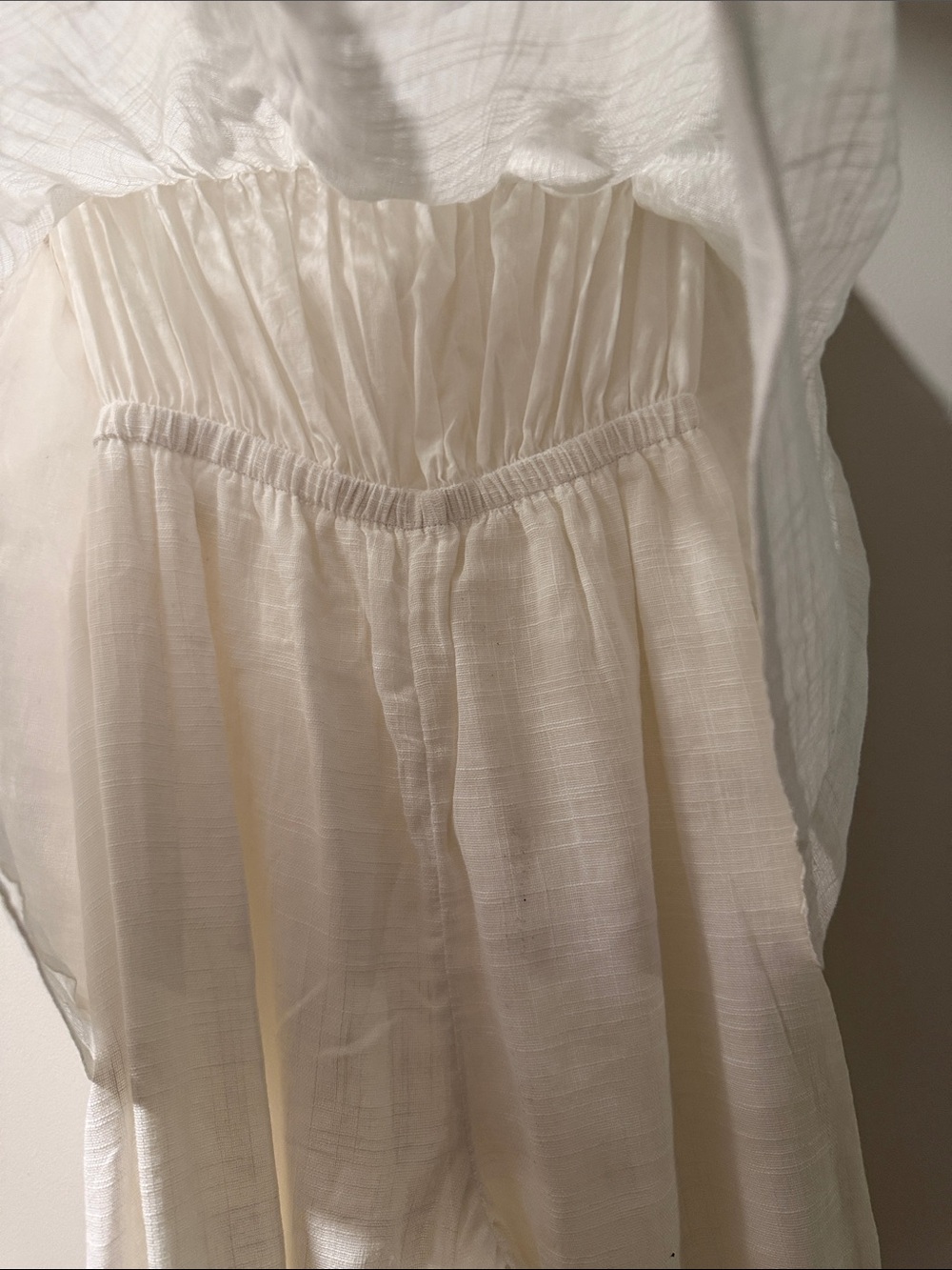 SABO White Strapless Linen Jumpsuit - Picture 4 of 8